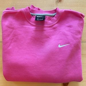 Hot pink Nike crewneck